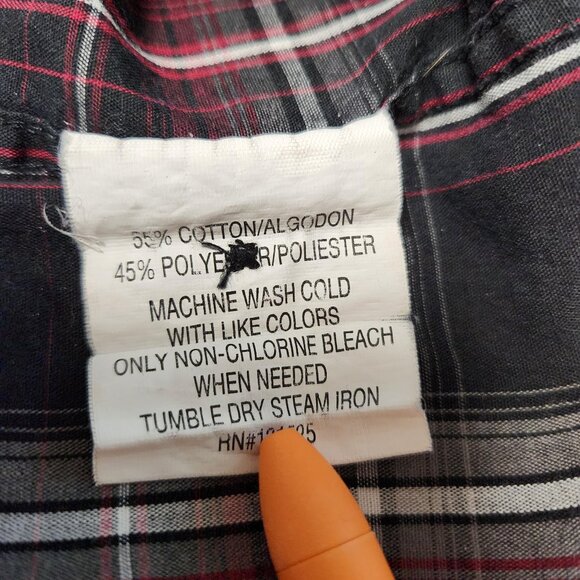 Beverly Hills Polo Club Men’s Plaid Short Sleeve Button-Up Shirt Size Large - Picture 6 of 6